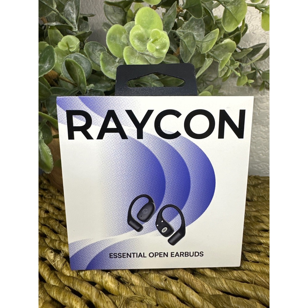 Raycon Essential Open Earbuds Black Wireless Bluetooth 36H Battery Life NIB